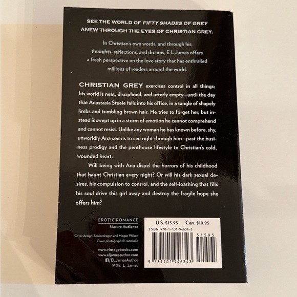 Grey EL James Paperback Novel Used Condition Book - Picture 2 of 2
